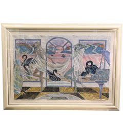 "View from the Terrace," Mixed Media by Yamin Young 8