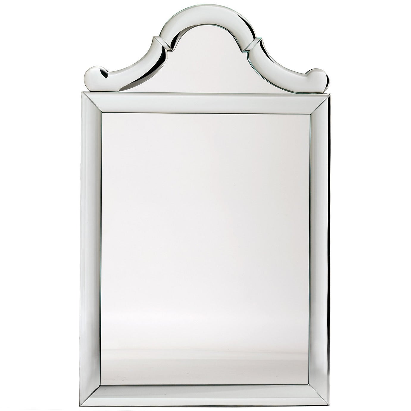 Queen Anne-Shaped-Top Bullnose Mirror