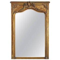 Louis XV Style Gold Mirror with Bevel