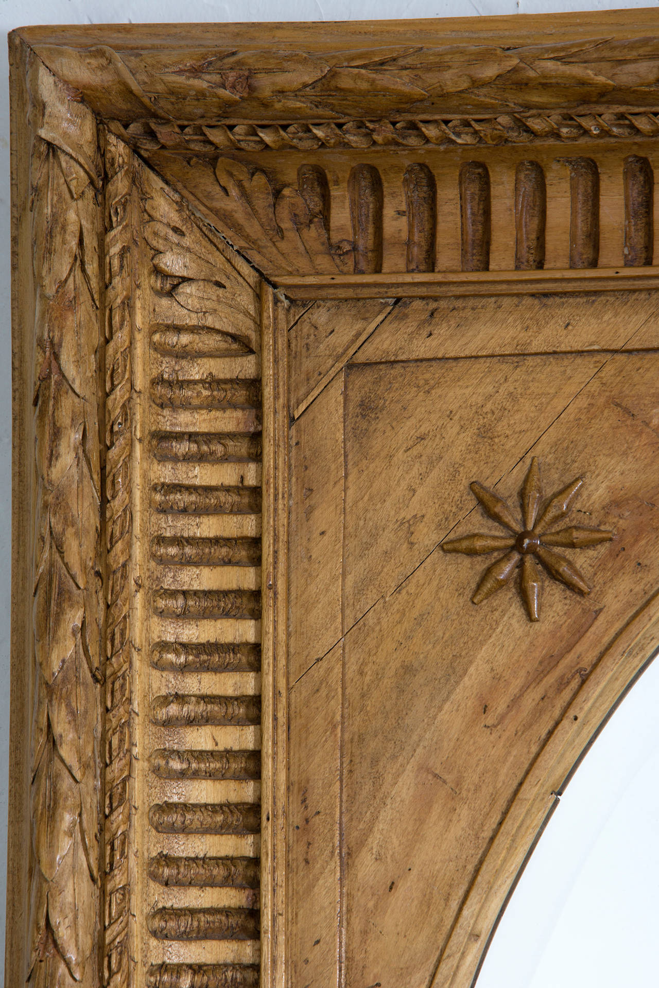 Antique Irish Pine with Bevel at 1stDibs