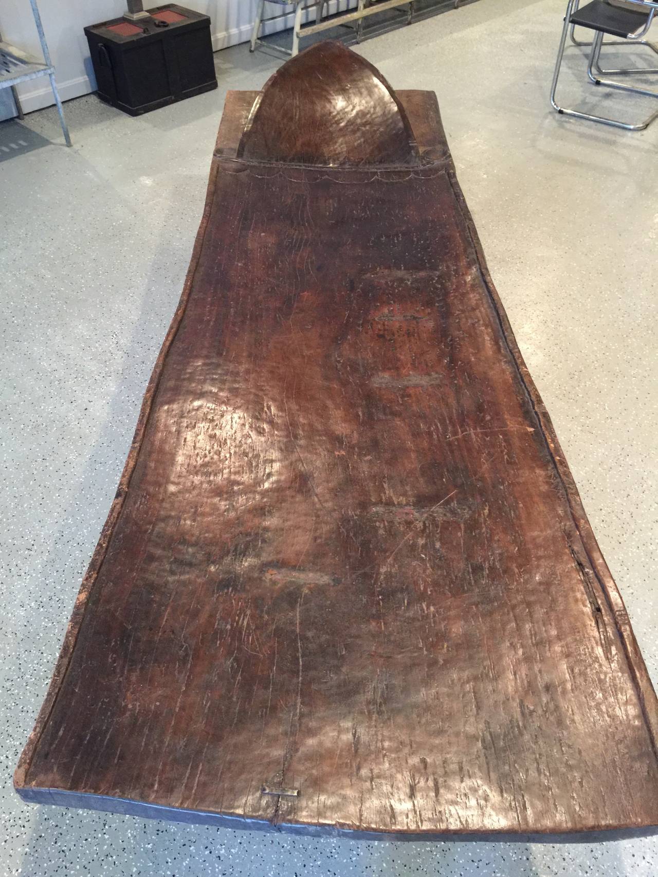 Monumental Early 20th Century Hand-Carved African Senufo Cote d'Ivoire Bed 2