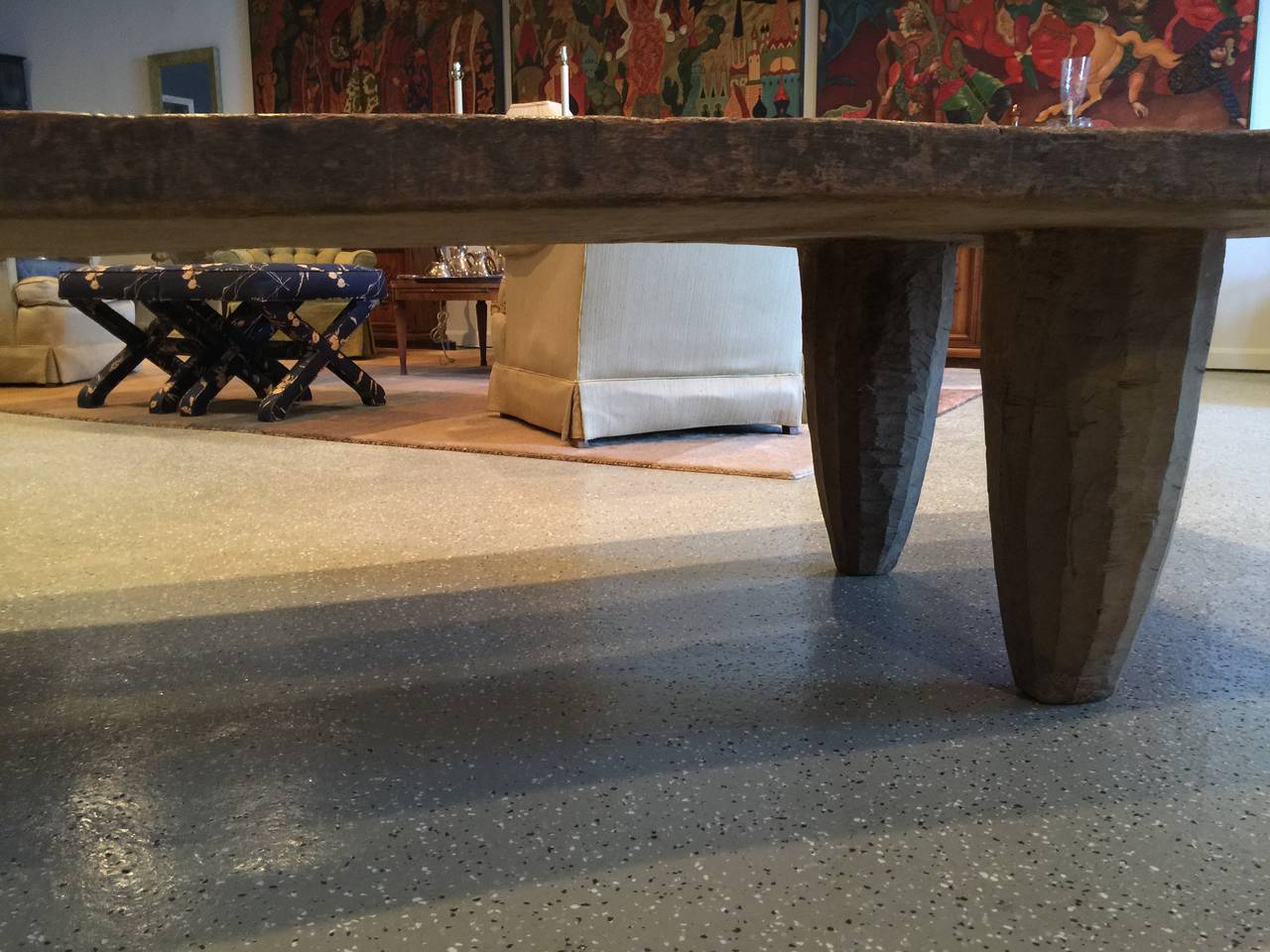 Monumental Early 20th Century Hand-Carved African Senufo Cote d'Ivoire Bed 1