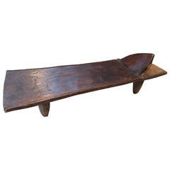 Monumental Early 20th Century Hand-Carved African Senufo Cote d'Ivoire Bed