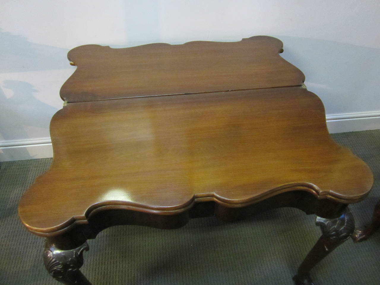 18th Century George III Irish Mahogany Tea/Games Table In Excellent Condition For Sale In Cambridgeshire, GB