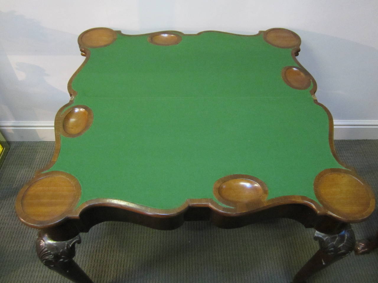18th Century George III Irish Mahogany Tea/Games Table For Sale 1