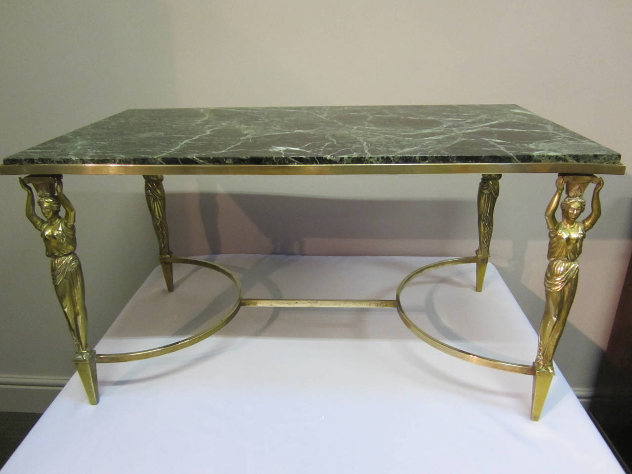 French Caryatid Table Attributed To Maison Jansen