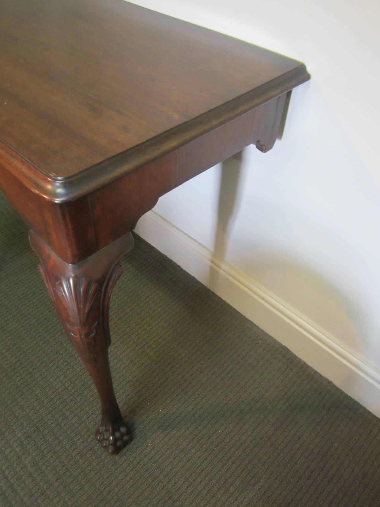 18th Century Irish George III Mahogany Console Table