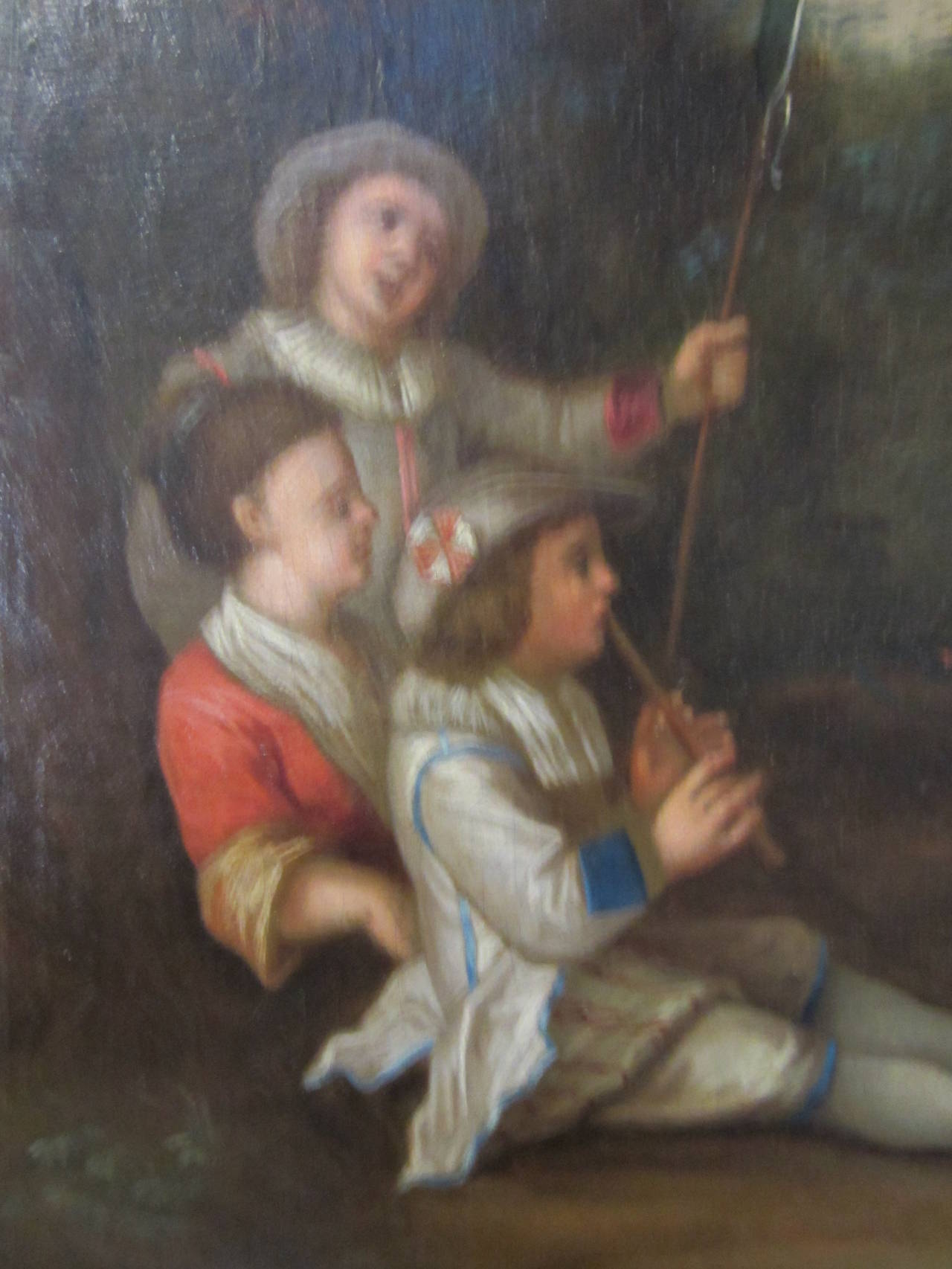 French School of Philippe Mercier Oil on Canvas, 18th Century For Sale