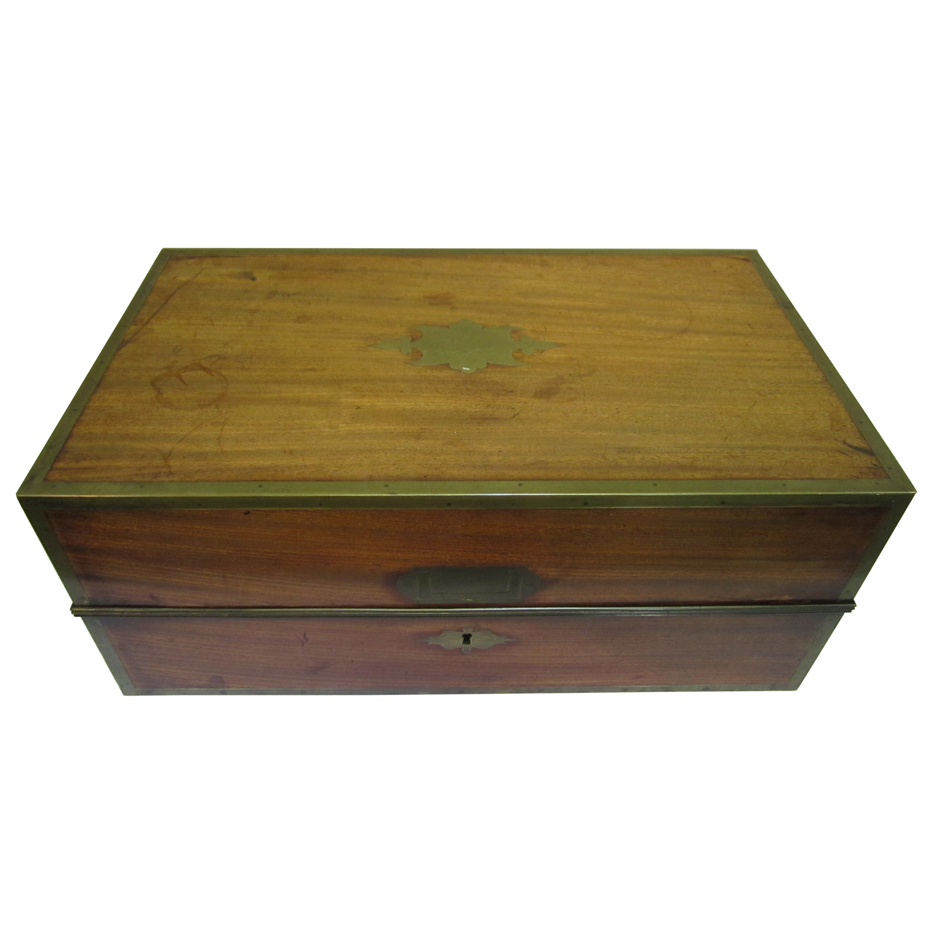 19th Century Captains Campaign Writing Chest For Sale
