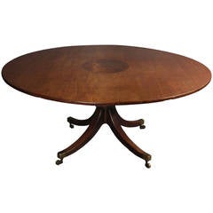 Rare 18th Century George III Mahogany Extending Oval Dining Table