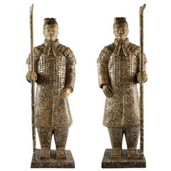 Pair of Xian Warriors by Wu Jun
