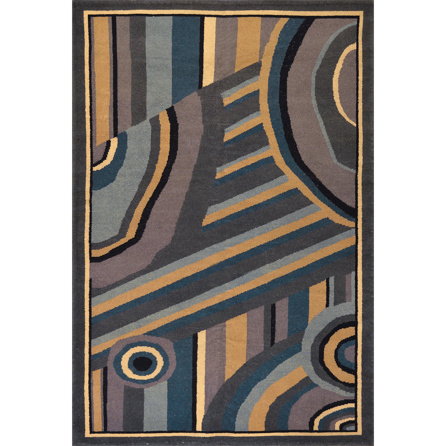 Early 20th Century French Deco Rug For Sale