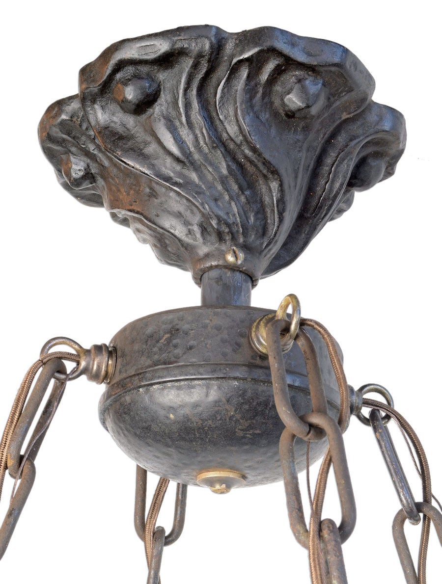 Original Arts and Crafts Monk Chandelier at 1stDibs