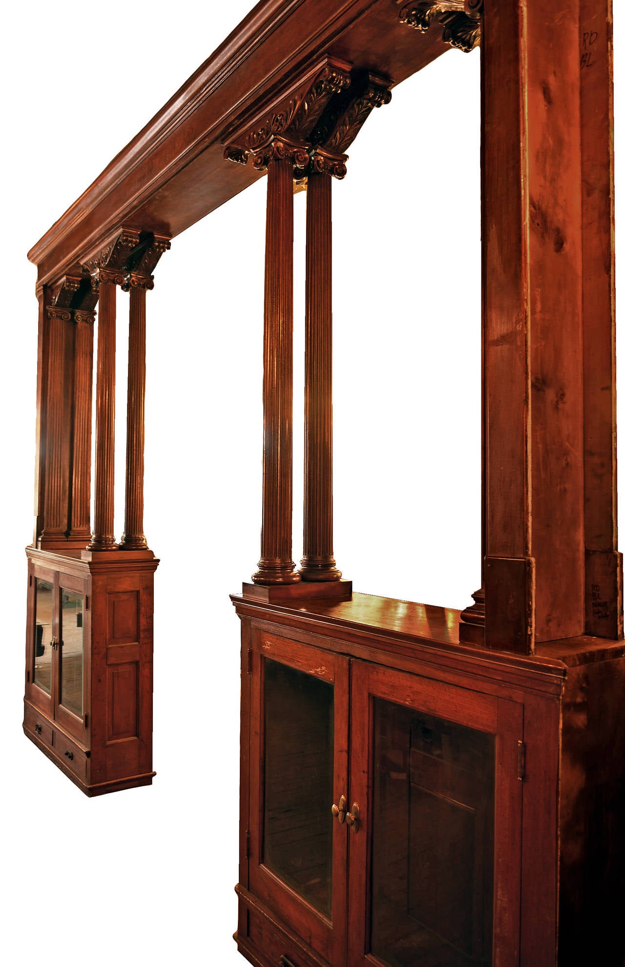Carved Victorian Room Divider in Walnut, circa 1897 at 1stDibs