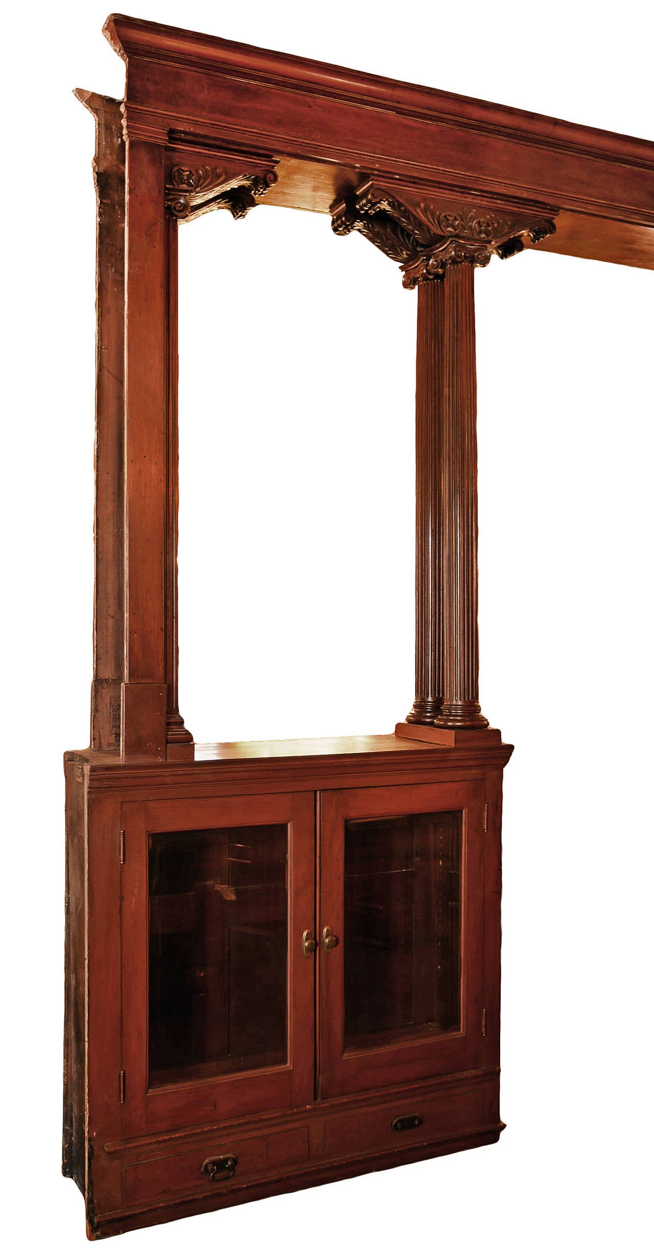 Carved Victorian Room Divider in Walnut, circa 1897 at 1stDibs