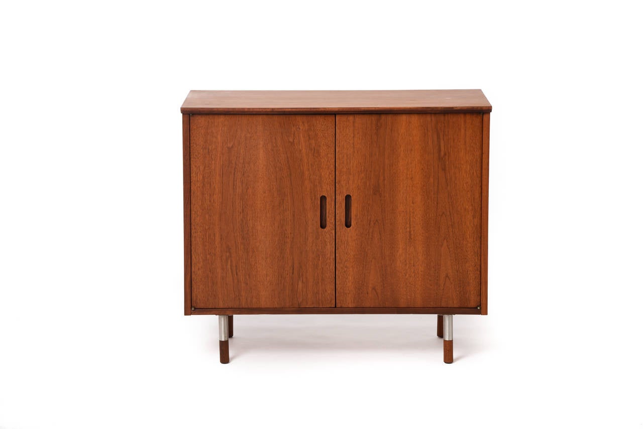 Mid-Century Arne Vodder Sectional Credenza in Walnut In Excellent Condition In Minneapolis, MN