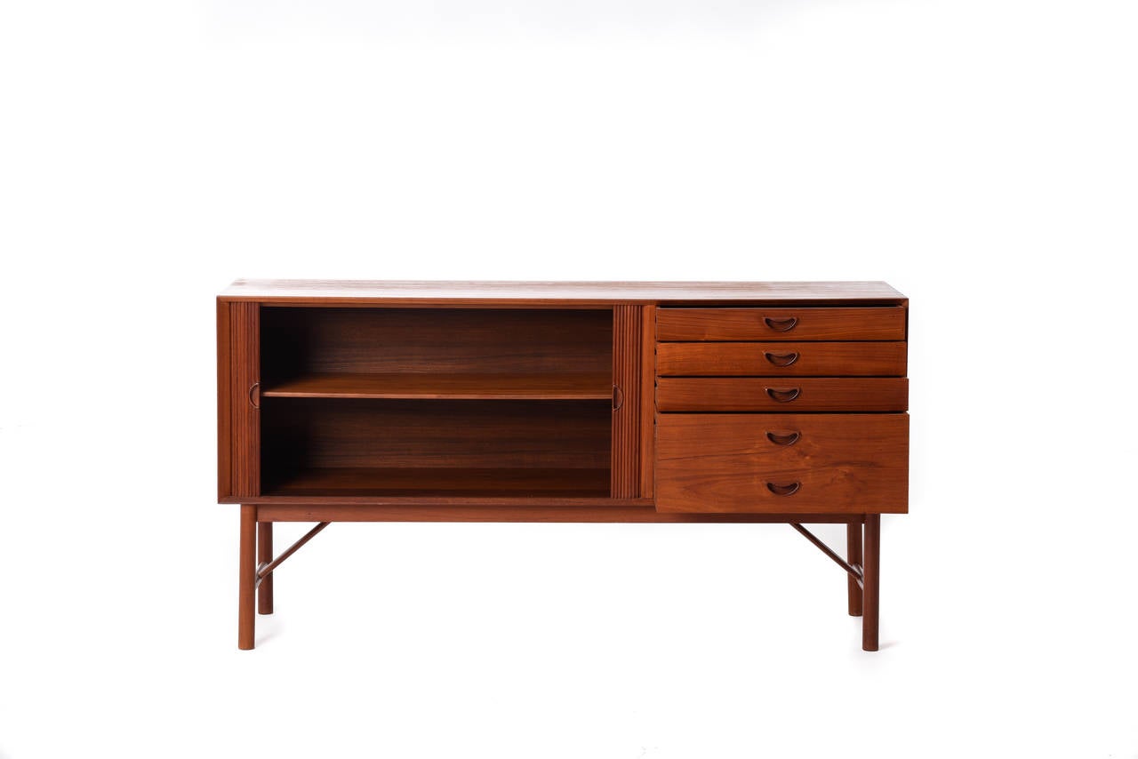 20th Century Teak Mid-Century Danish Modern Bi-Level Credenza by Hvidt & Mølgaard