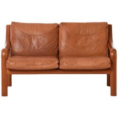 Vintage Scandinavian Modern Bentwood Settee