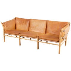 Vintage Arne Norell "Ilona" Three-Seat Sofa, Sweden 1960