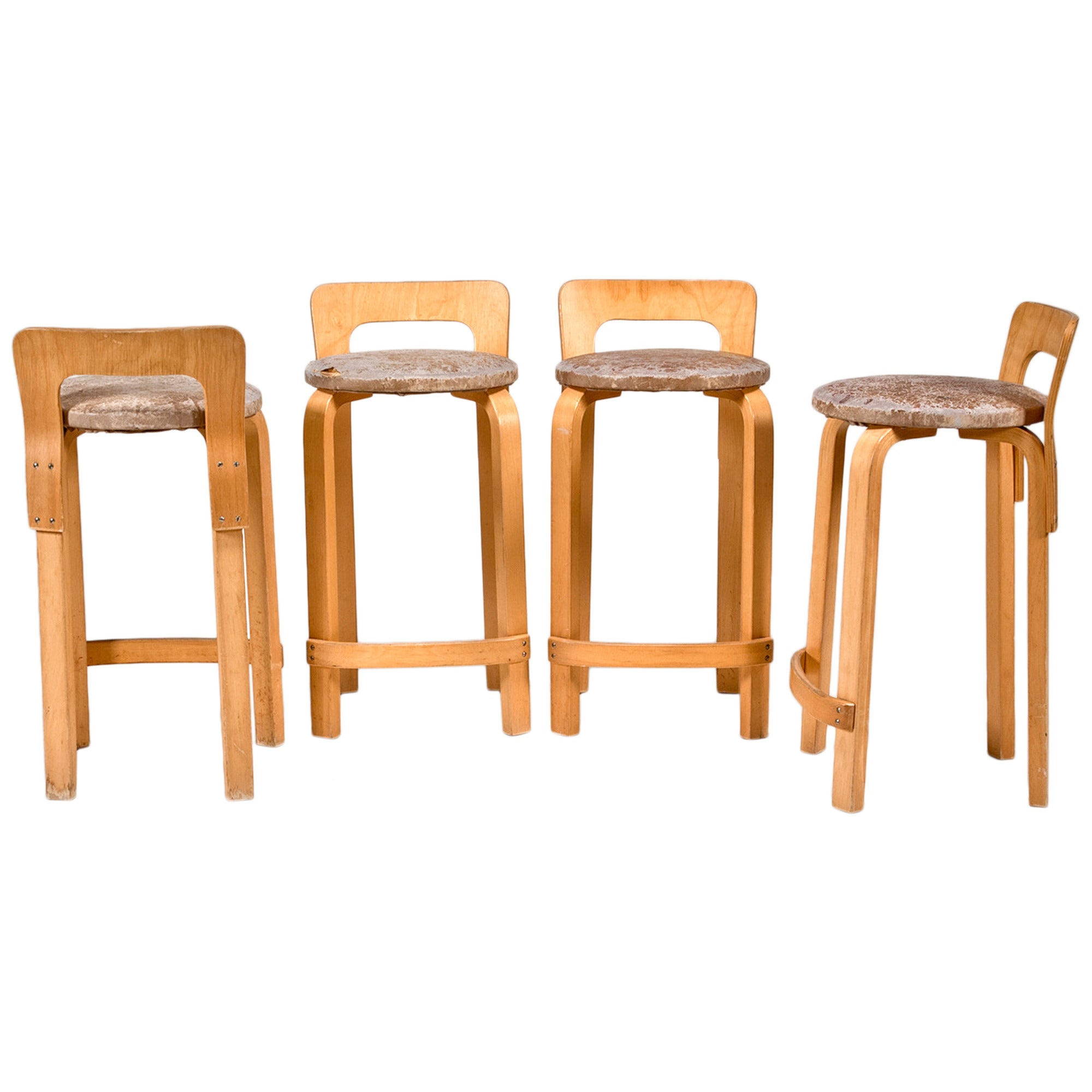 High Chair K65 'Set of 4' by Alvar Aalto from Artek 2nd Cycle