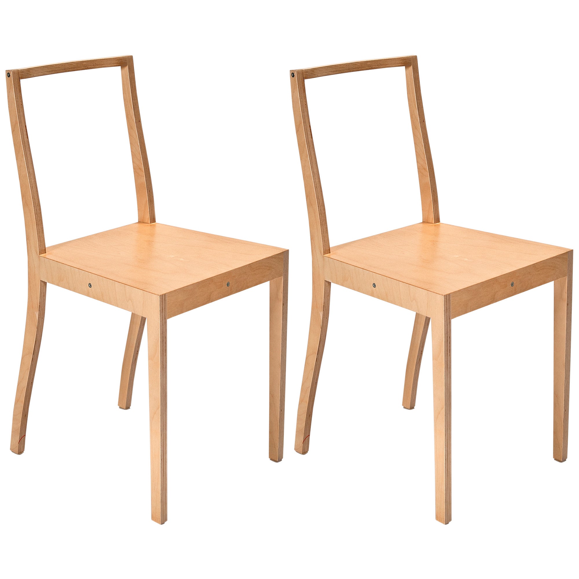 Ply-Chair Open Back Pair of Chairs by Jasper Morrison for Vitra