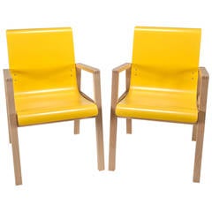 Pair of Hallway Armchairs, Armchair 403, by Alvar Aalto for Artek