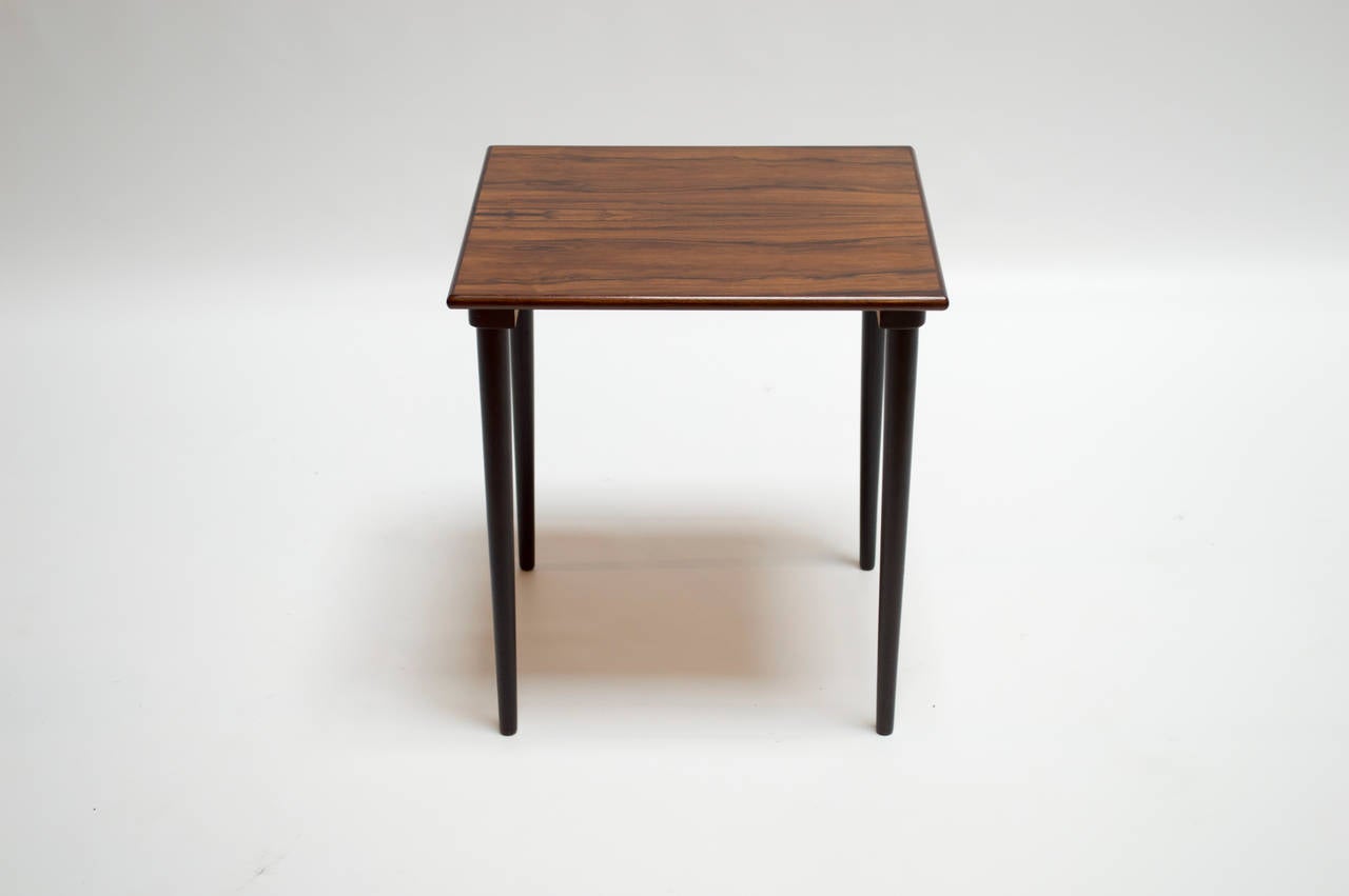 Mid-20th Century Set of Scandinavian Rosewood Nesting Tables by Westnofa