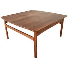 Excellent Teak Coffee Table with Intarsia by Tove & Edvard Kindt Larsen