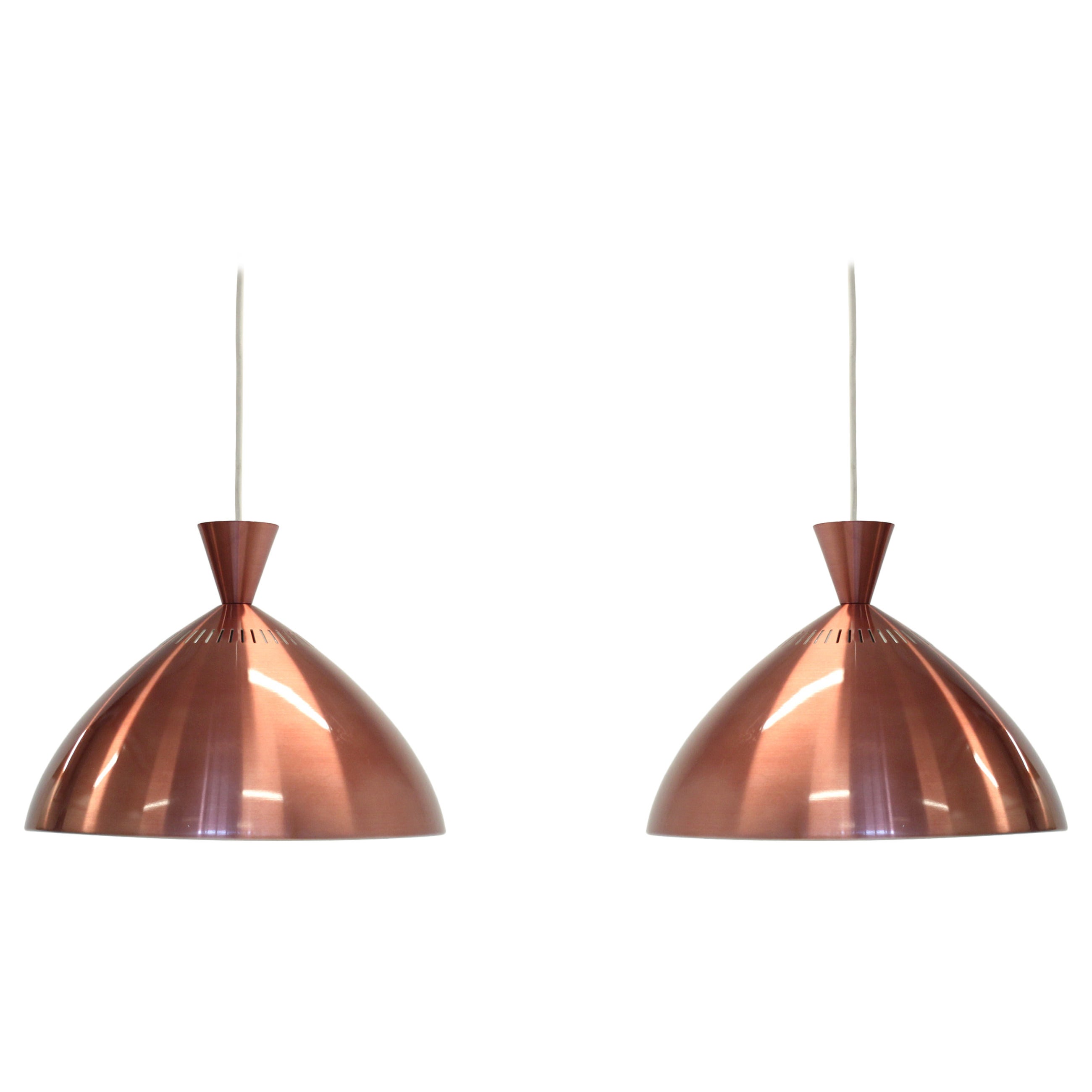 Pair of Scandinavian Mid Centiry Ceiling Lights, 1970s