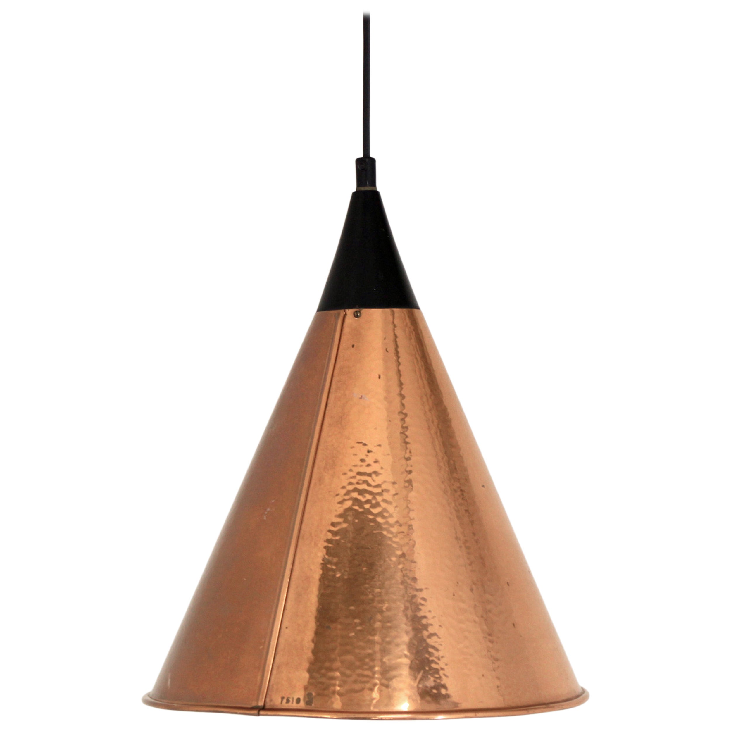 Large Ceiling Lamp in Copper For Sale