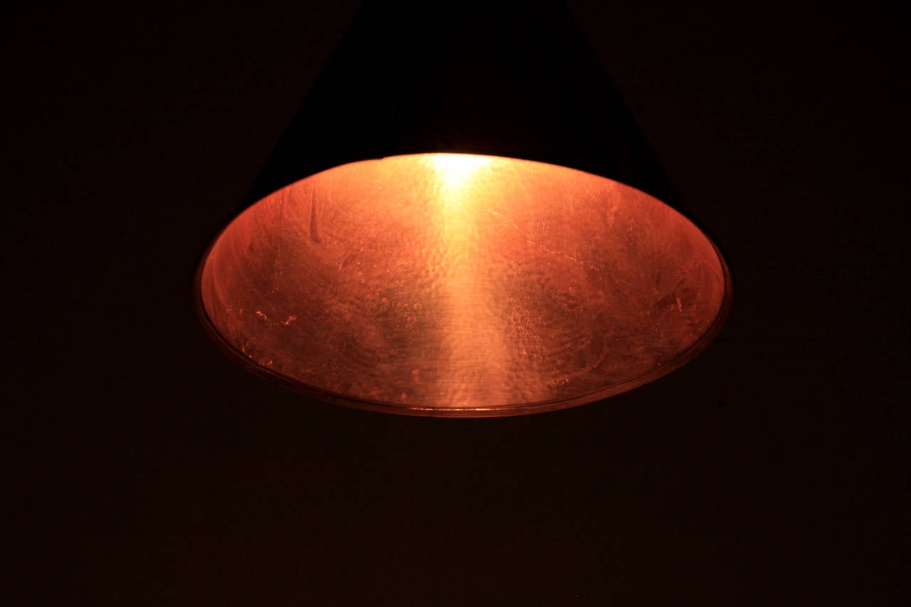 Scandinavian Modern Large Ceiling Lamp in Copper For Sale