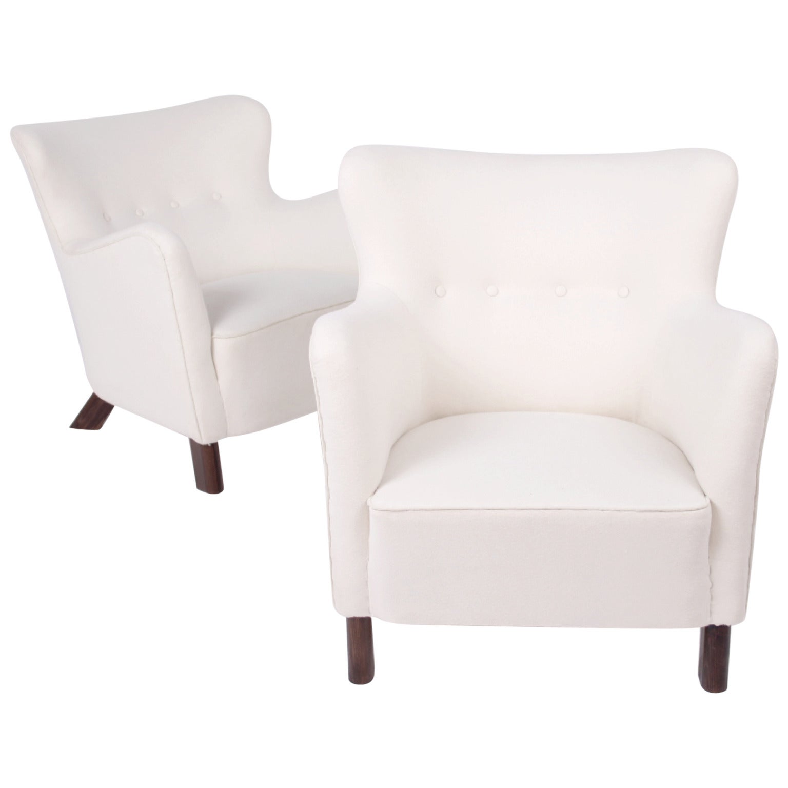 Fritz Hansen Pair of Easy Chairs