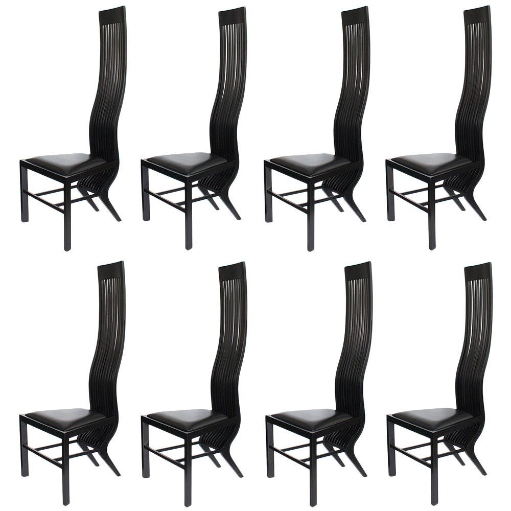 Set of Eight Arata Isozaki Marilyn Dining Chairs