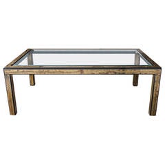 Bernhard Rohne Acid Etched Dining Table for Mastercraft