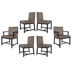 Set of Six Michael Taylor Dining Chairs for Baker