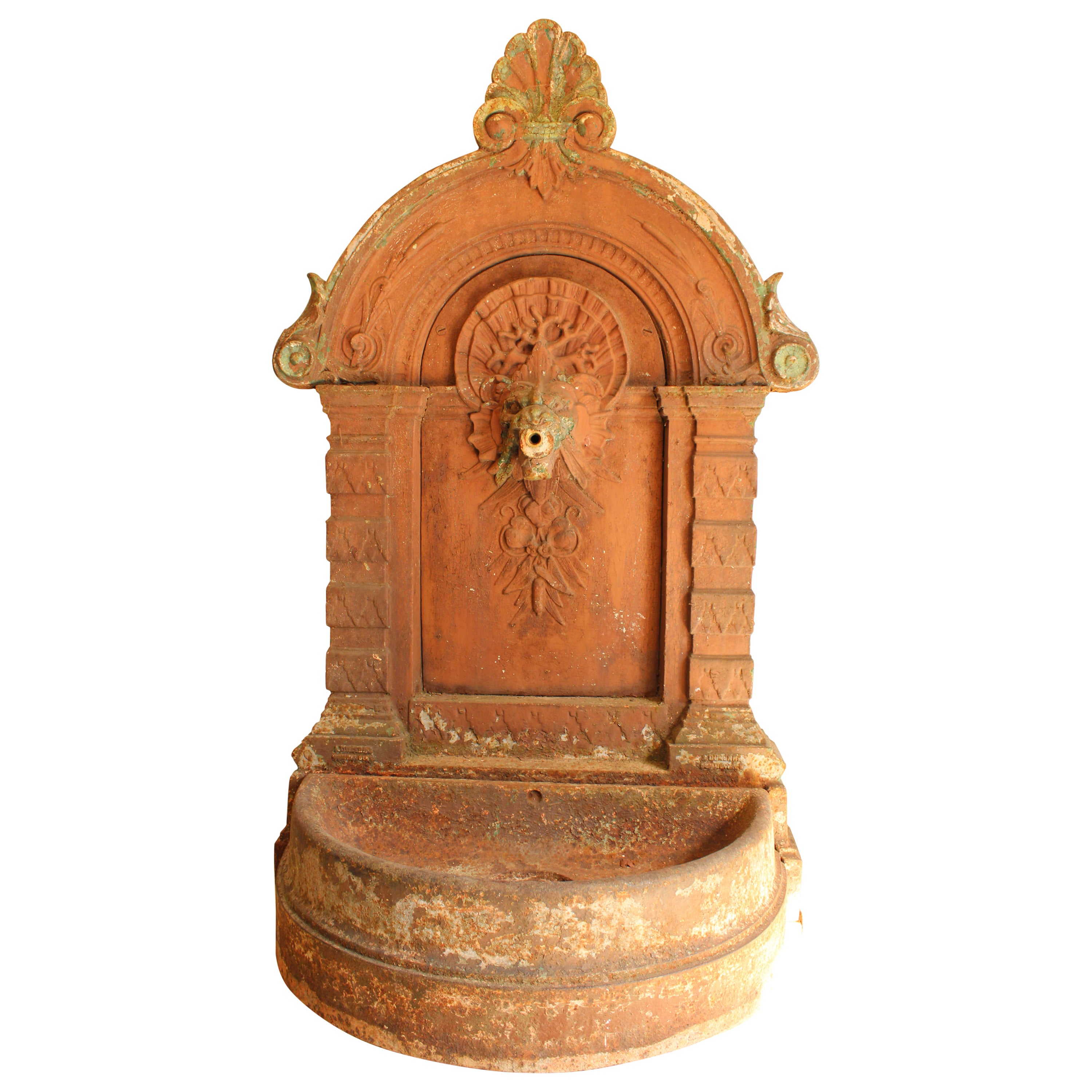 French Cast Iron Fountain by Durenne, circa 1880