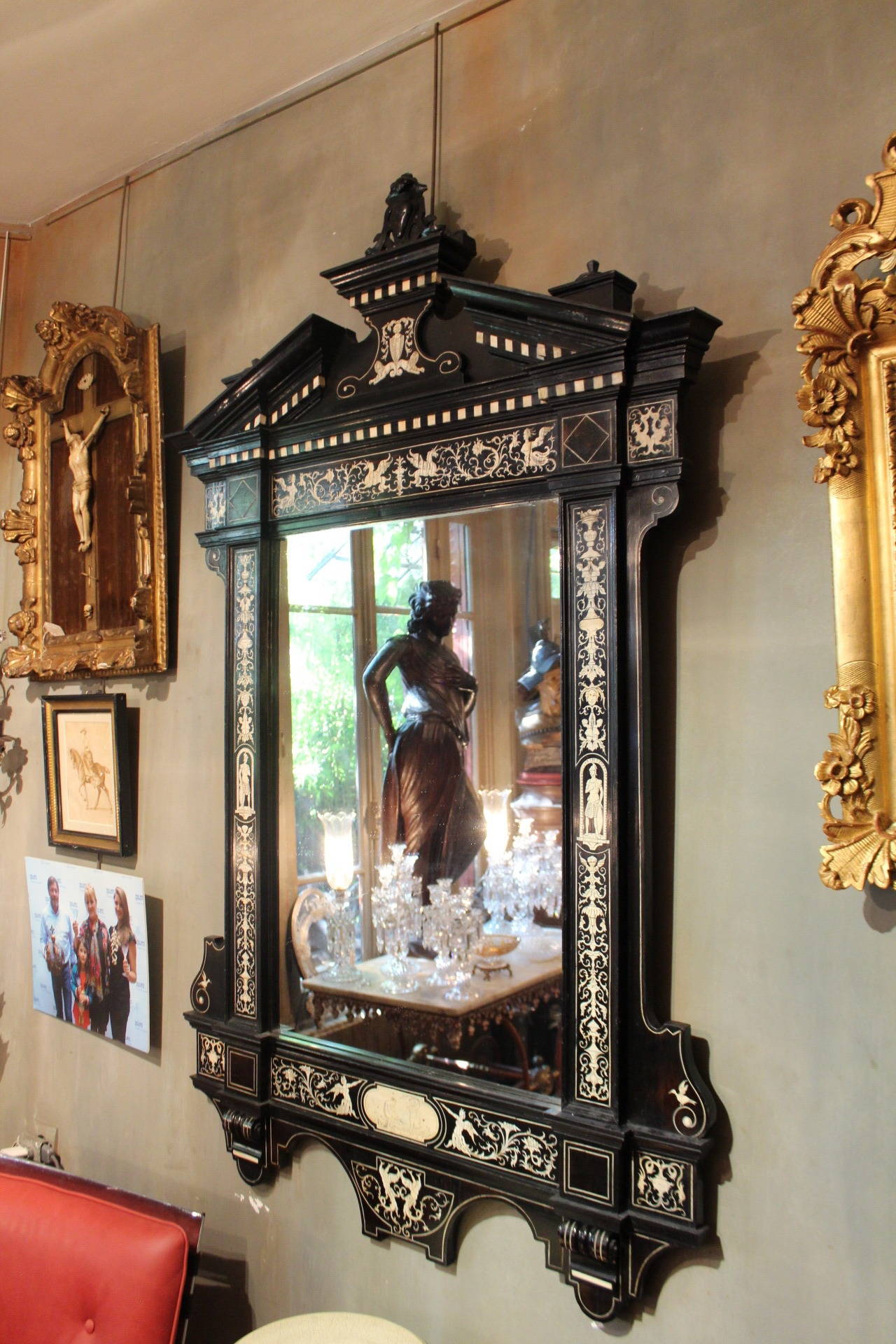 Mirror in Renaissance Style Middle of the 19th Century For Sale 1