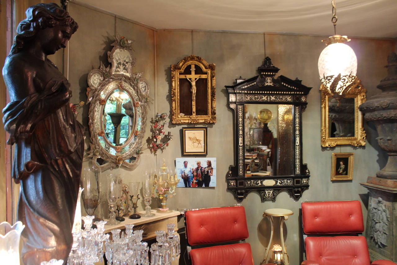 French Mirror in Renaissance Style Middle of the 19th Century For Sale