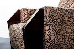 Pair of Armchairs by Michel Dufet in Walnut, circa 1930