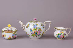 Herend Queen Victoria Tea Service for Six Persons, 1954