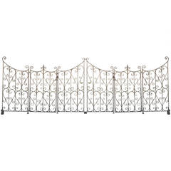 French Wrought Iron Garden Gate or Fence