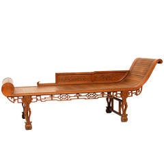 Asian Carved Daybed
