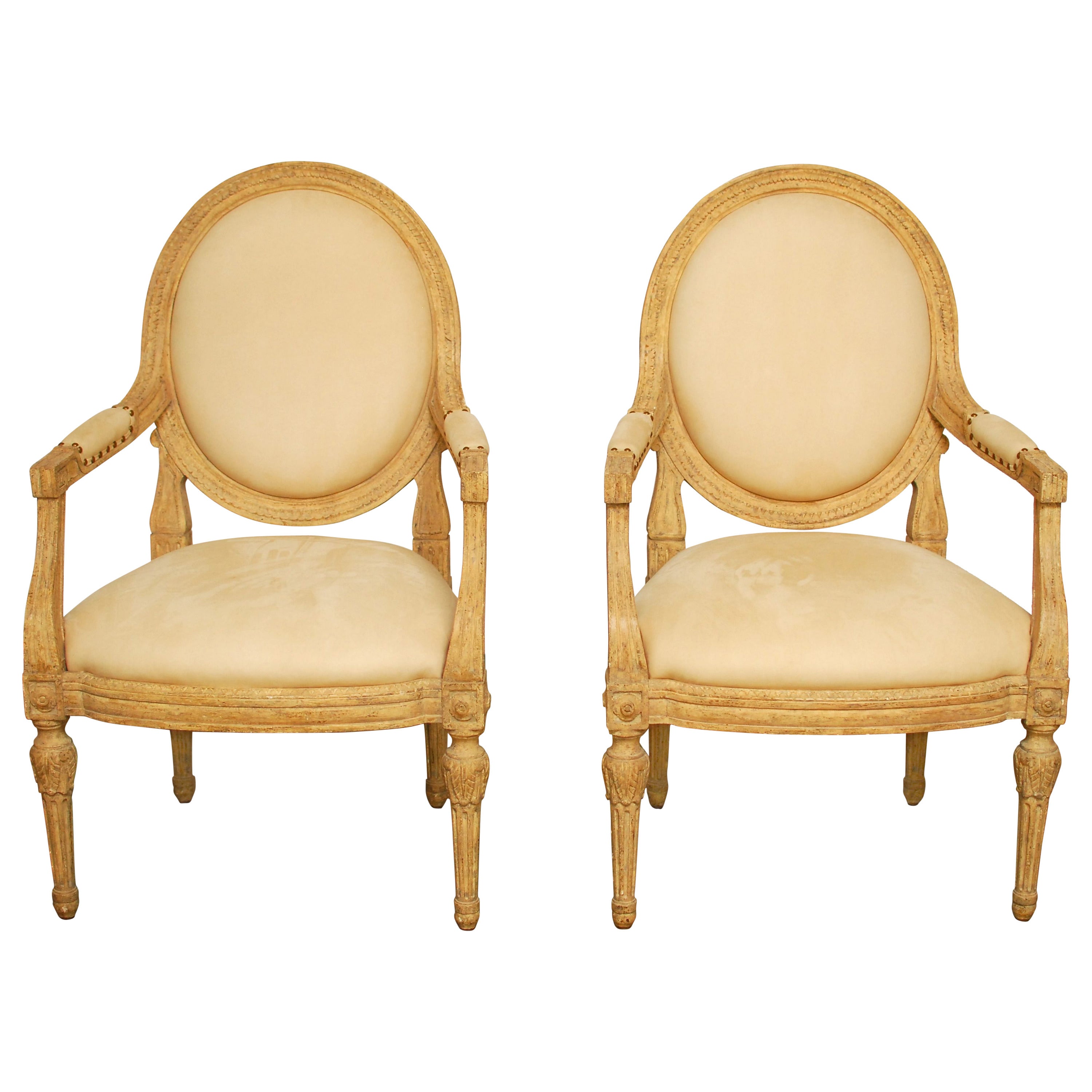 Moderne Gustavian Armchairs by Dennis and Leen
