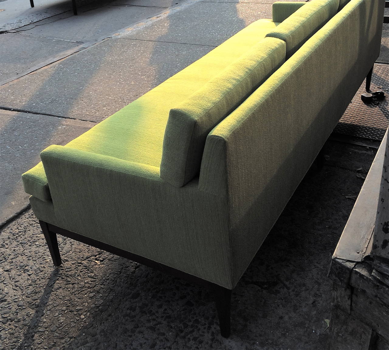20th Century Mid-Century Modern Paul McCobb Directional Upholstered Walnut Sofa