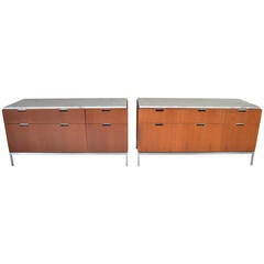 Pair of Florence Knoll Commode Cabinets for Knoll