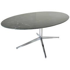 Verde Marble Oval Dining Table by Florence Knoll for Knoll International