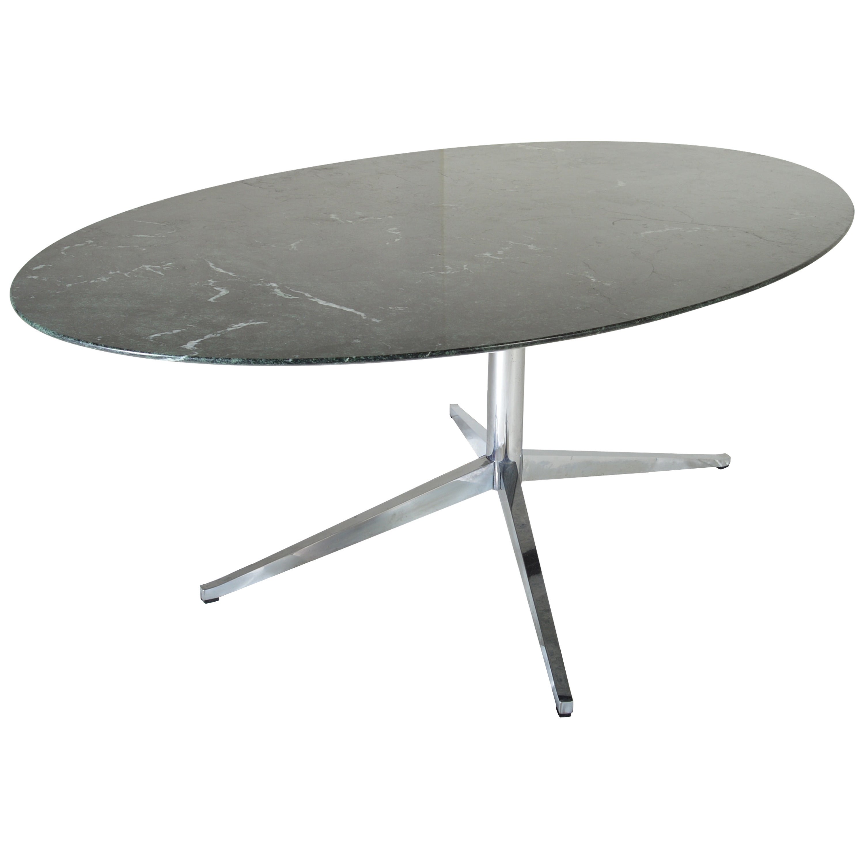 Verde Marble Oval Dining Table by Florence Knoll for Knoll International