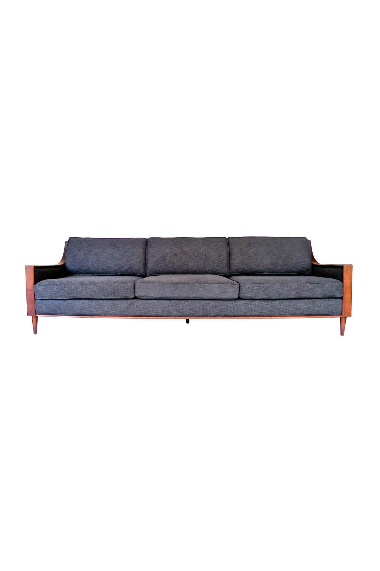 Scandinavian Modern Reupholstered Mid-Century Scandinavian Sofa