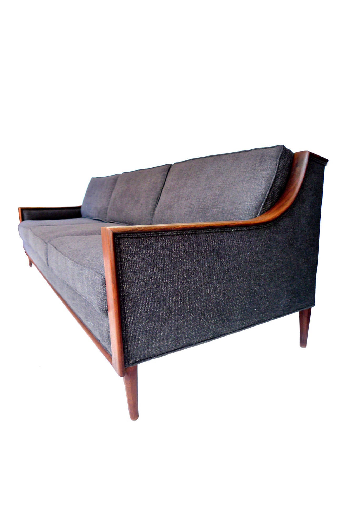 Danish Reupholstered Mid-Century Scandinavian Sofa