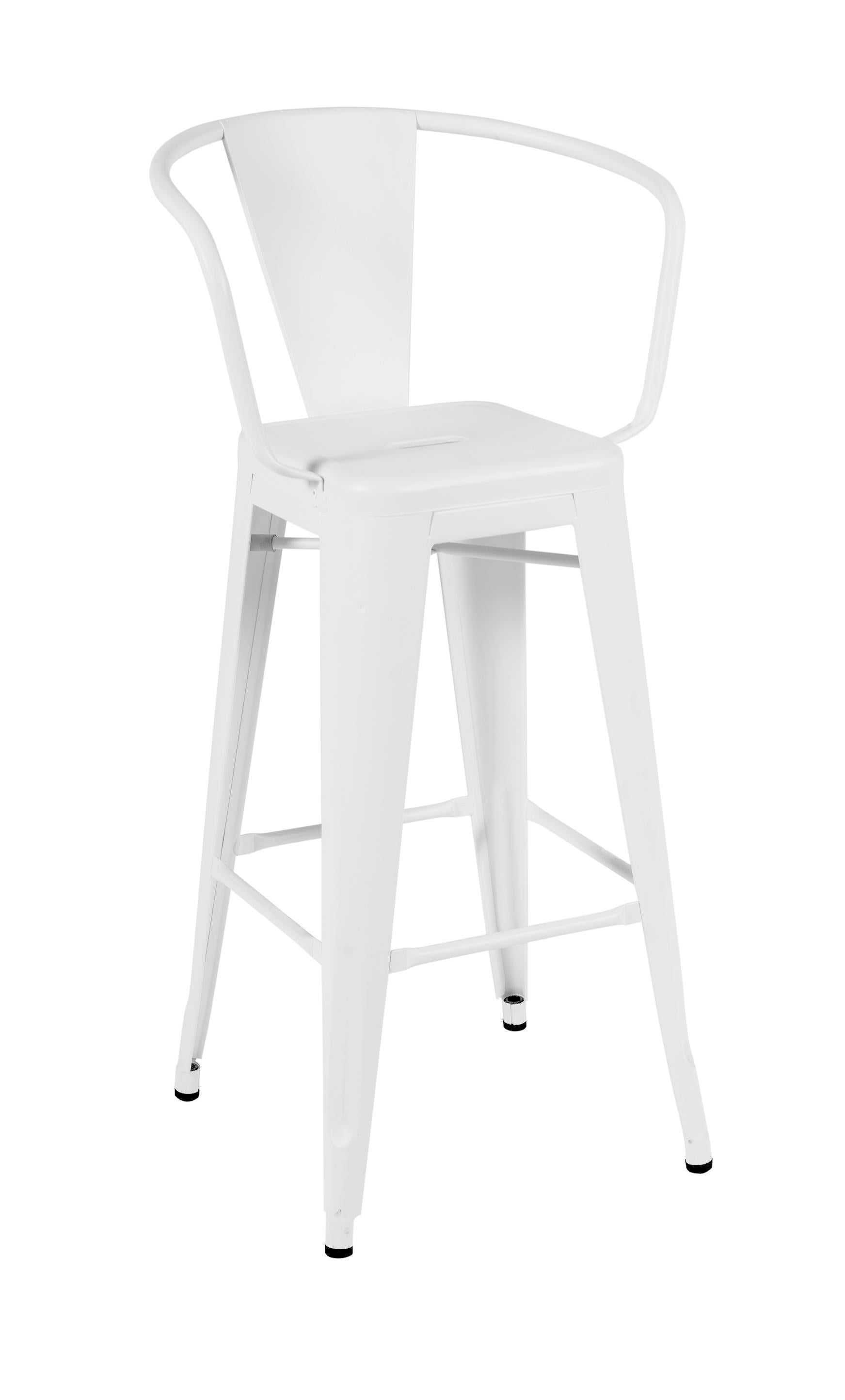 For Sale: White (Blanc) HA75 Steel Stool in Essential Colors by Tolix 2